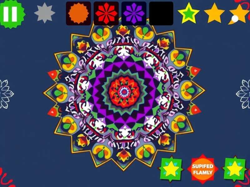 Cultural Mandala Art Game Screenshot